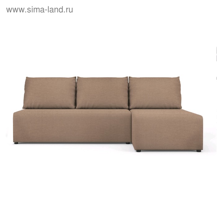 Угловой диван «Алиса», еврокнижка, рогожка bahama/arben, цвет beige - Фото 1