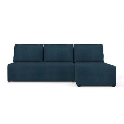 Угловой диван «Алиса», еврокнижка, рогожка bahama/arben, цвет denim