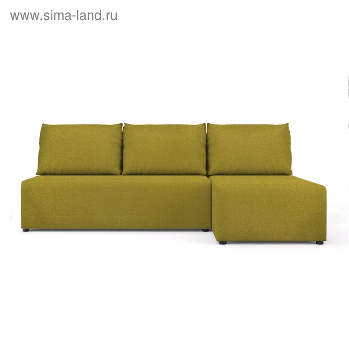 Угловой диван «Алиса», еврокнижка, рогожка bahama/arben, цвет green - Фото 1