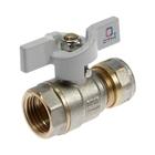 Кран шаровой «СТМ» СТАНДАРТ, 16×1/2", цанга/гайка, бабочка - Фото 2