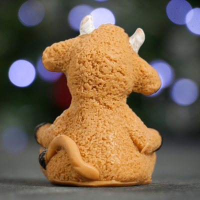 Мыло фигурное "Символ года: Бычок" коричневый 55гр.