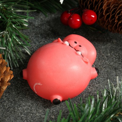 Мыло фигурное "Символ года: Очаровательная коровка" розовая 90гр.