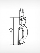 Ценникодержатель-клипса универсальная, 1,1×1,1×4 см, прозрачная - Фото 6
