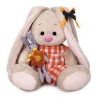 Мягкая игрушка «Зайка Ми в оранжевом платье с зайчиком», 15 см - фото 8996913