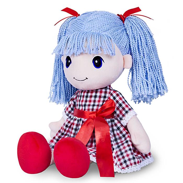 Мягкая игрушка «Кукла Стильняшка», с голубыми волосами, 40 см - Фото 1