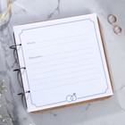 Книга пожеланий на свадьбу, в деревянной обложке «Цветы» - Фото 3