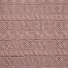 Плед вязаный детский «Крошка Я», рисунок косичка, 90×90 см, коричневый  (артикул 4937540)  большой выбор товаров оптом и в розницу по низким ценам с доставкой