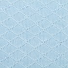 Вязаный плед Крошка Я Рисунок ромб, 90х90 см, цвет голубой - фото 119407780