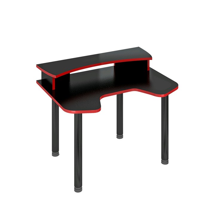 Стол с надстройкой «СКЛ Игр120МО», 1200 × 900 × 945 мм, цвет чёрный
