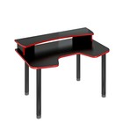 Стол с надстройкой «СКЛ Игр140МО», 1400 × 900 × 945 мм, цвет чёрный - фото 109841378