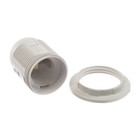 Патрон электрический IN HOME Е27-ППК, Е27, пластиковый, с прижимным кольцом 5043284