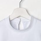 Школьная блузка для девочки, цвет белый, рост 122 - Фото 3