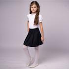 Школьная блузка для девочки, цвет белый, рост 128 - фото 320301412