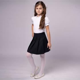 Школьная блузка для девочки, цвет белый, рост 158