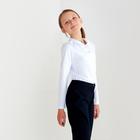 Школьная блузка для девочки, цвет белый, рост 128 - Фото 3