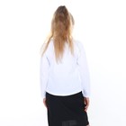 Школьная блузка для девочки, цвет белый, рост 122 - Фото 6