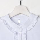 Школьная блузка для девочки, цвет белый, рост 122 - Фото 9