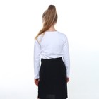 Школьная блузка для девочки, цвет белый, рост 140 см - Фото 2