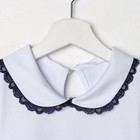 Школьная блузка для девочки, цвет белый, рост 134 - Фото 4