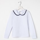 Школьная блузка для девочки, цвет белый, рост 152 - Фото 3