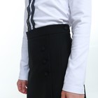Школьная юбка для девочки, цвет чёрный, рост 134 - Фото 4