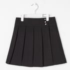 Школьная юбка для девочки, цвет чёрный, рост 140 - Фото 2