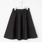Школьная юбка для девочки, цвет чёрный, рост 140 - Фото 5
