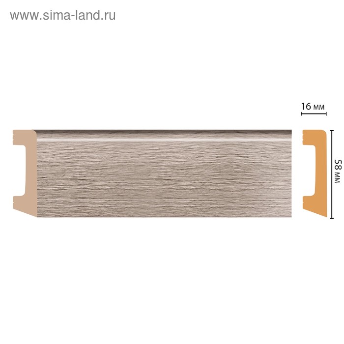 Плинтус 58х16х240 см D234-7715 1103₽