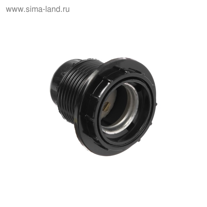 Патрон электрический IN HOME Е27Н12РП-01, Е27, карболитовый, с прижимным кольцом - Фото 1