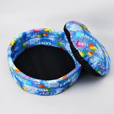 Лежанка большая LOWCOST СТМ-31 48 х 48 х 14, "кляксы"