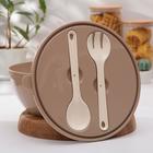 Салатник с крышкой и приборами «Bono», 5 л, цвет МИКС - Фото 3