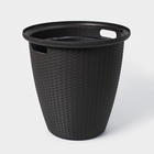 Кашпо для цветов со вставкой Rattan, 50 л (27 л), МИКС - Фото 4