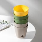 Набор горшков для цветов с прикорневым поливом Amsterdam, 650 мл, 5 шт., МИКС - Фото 2