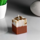 Свеча- куб с мозаикой "Корица" ароматическая, 5×6 см - фото 318329976