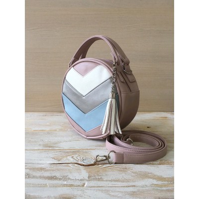 Сумка женская Cantare пудра-белый-серебро-небесно-голубой