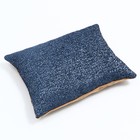 Лежанка под замшу с двусторонней подушкой, 45 х 35 х 11 см, мебельная ткань, микс цветов - Фото 6