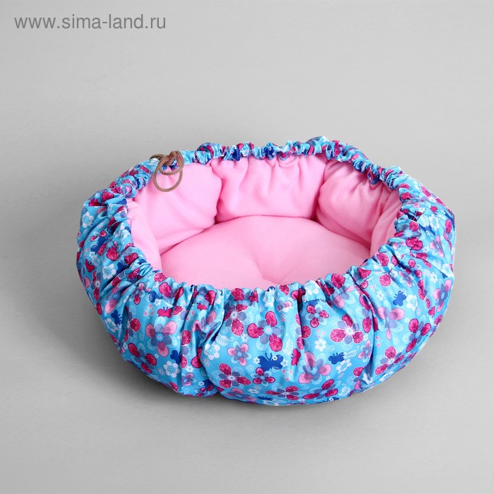 Лежанка-трансформер флисовая на затяжках, 70 см, микс цветов - Фото 1