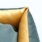 Лежанка-диван, 45×35×11 см, с двусторонней подушкой, мебельная ткань, цвет МИКС - Фото 4