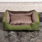 Лежанка-диван с двусторонней подушкой, 45 х 35 х 11 см, микс цветов - фото 6299484