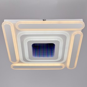 Люстра ЭкономСвет с ПДУ 31505/50 1х192W LED 3000-6000К+1х13W 3000К белый 50х50х7 см