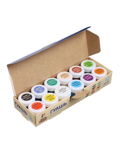 Гуашь 12 цветов × 20 мл «Школа творчества»