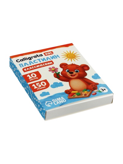 Пластилин Calligrata «Классический», 10 цветов, 150 г
