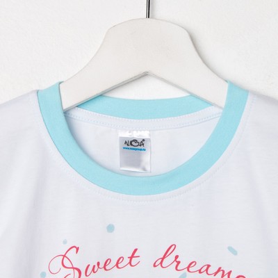 Пижама для девочки, цвет голубой, рост 98-104 см