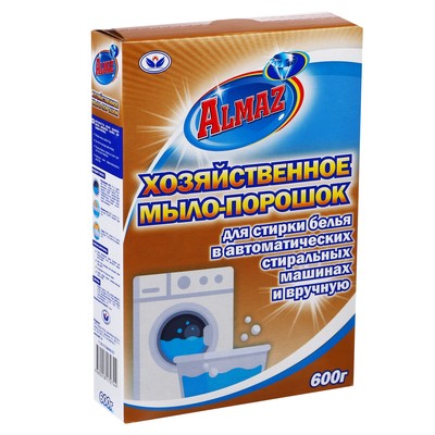 Almaz Хозяйственное Мыло-Порошок для автоматической и ручной стирки, 600 гр