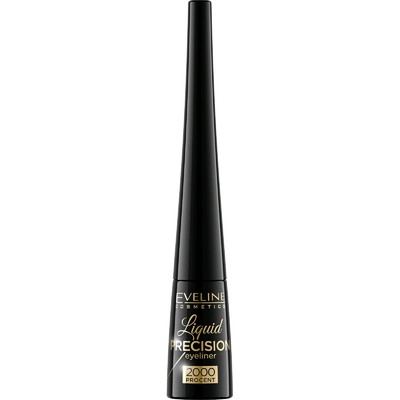 Подводка для глаз Eveline 2000 Procent Liquid Precision Eyeliner, водостойкая, тон чёрный