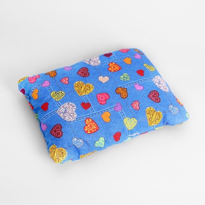 Лежанка поплин с подушкой PerseiLine ЛЕ-30 №3 49 х 38 х 17 "сердца"