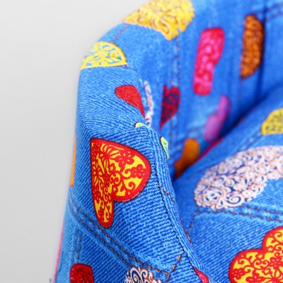 Лежанка поплин с подушкой PerseiLine ЛЕ-30 №3 49 х 38 х 17 "сердца"