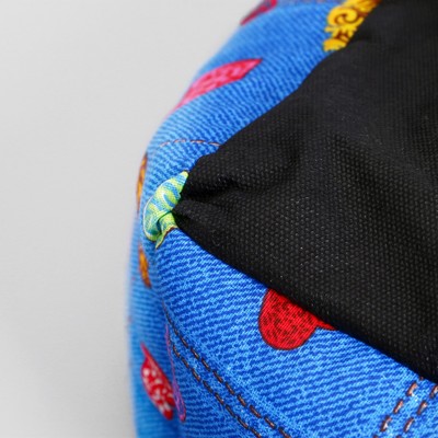 Лежанка пухлик поплин PerseiLine ЛE-70 №3 50 х 40 х 16 "сердца"