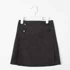 Школьная юбка для девочки, цвет чёрный, рост 122 - Фото 3