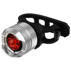 Фонарь задний JY-3006T, 1 красный светодиод, алюминиевый, цвет серебристый - Фото 1